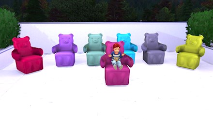 Sims 3 Gummy Bear Chair Converted To Sims 4